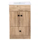 Mueble Vanitorio Habana Nogal con Cubierta de Loza 50x40x80 cm (Incluye Armado) - Miniatura 1