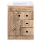 Mueble Vanitorio Habana Nogal con Cubierta de Loza 60x47x80 cm (Incluye Armado) - Miniatura 1