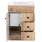 Mueble Vanitorio Habana Nogal con Cubierta de Loza 60x47x80 cm (Incluye Armado) - Miniatura 2