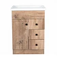 Mueble Vanitorio Habana Nogal con Cubierta de Loza 60x47x80 cm (Incluye Armado) - Miniatura 3