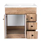 Mueble Vanitorio Habana Nogal con Cubierta de Loza 80x47x80 cm (Incluye Armado) - Miniatura 4