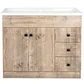 Mueble Vanitorio Mónaco Nogal con Cubierta de Loza 100x47x80 cm (Incluye Armado) - Miniatura 3