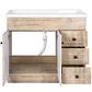 Mueble Vanitorio Mónaco Nogal con Cubierta de Loza 100x47x80 cm (Incluye Armado) - Miniatura 4