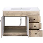 Mueble Vanitorio Mónaco Nogal con Cubierta de Loza 120x47x80 cm (Incluye Armado) - Miniatura 2