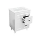 Mueble Vanitorio Nordik Blanco con Cubierta de Loza 60x40x80 cm (Incluye Armado) - Miniatura 2