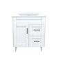 Mueble Vanitorio Nordik Blanco con Cubierta de Loza 70x47x80 cm (Incluye Armado) - Miniatura 1