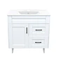 Mueble Vanitorio Nordik Blanco con Cubierta de Loza 80x47x80 cm (Incluye Armado) - Miniatura 1