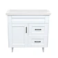 Mueble Vanitorio Nordik Blanco con Cubierta de Loza 80x47x80 cm (Incluye Armado) - Miniatura 3