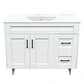 Mueble Vanitorio Nordik Blanco con Cubierta de Loza 100x47x80 cm (Incluye Armado) - Miniatura 1