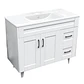 Mueble Vanitorio Nordik Blanco con Cubierta de Loza 100x47x80 cm (Incluye Armado) - Miniatura 2
