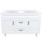 Mueble Vanitorio Nordik Blanco con Cubierta de Loza Doble 120x47x80 cm (Incluye Armado) - Miniatura 1