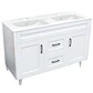 Mueble Vanitorio Nordik Blanco con Cubierta de Loza Doble 120x47x80 cm (Incluye Armado) - Miniatura 2