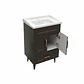 Mueble Vanitorio Nordik Café con Cubierta de Loza 50x40x80 cm (Incluye Armado) - Miniatura 2