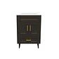Mueble Vanitorio Nordik Café con Cubierta de Loza 50x40x80 cm (Incluye Armado) - Miniatura 1