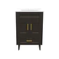 Mueble Vanitorio Nordik Café con Cubierta de Loza 60x47x80 cm (Incluye Armado) - Miniatura 1