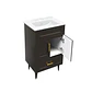 Mueble Vanitorio Nordik Café con Cubierta de Loza 60x47x80 cm (Incluye Armado) - Miniatura 2