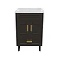 Mueble Vanitorio Nordik Café con Cubierta de Loza 60x47x80 cm (Incluye Armado) - Miniatura 3