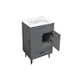 Mueble Vanitorio Nordik Gris con Cubierta de Loza 50x40x80 cm (Incluye Armado) - Miniatura 2