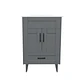 Mueble Vanitorio Nordik Gris con Cubierta de Loza 60x47x80 cm (Incluye Armado) - Miniatura 1