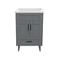 Mueble Vanitorio Nordik Gris con Cubierta de Loza 60x47x80 cm (Incluye Armado) - Miniatura 3