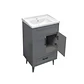 Mueble Vanitorio Nordik Gris con Cubierta de Loza 60x47x80 cm (Incluye Armado) - Miniatura 4