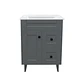 Mueble Vanitorio Nordik Gris con Cubierta de Loza 60x40x80 cm (Incluye Armado) - Miniatura 1