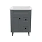 Mueble Vanitorio Nordik Gris con Cubierta de Loza 60x40x80 cm (Incluye Armado) - Miniatura 3