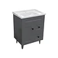 Mueble Vanitorio Nordik Gris con Cubierta de Loza 60x40x80 cm (Incluye Armado) - Miniatura 4