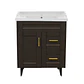 Mueble Vanitorio Nordik Café con Cubierta de Loza 70x47x80 cm (Incluye Armado) - Miniatura 3