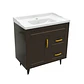 Mueble Vanitorio Nordik Café con Cubierta de Loza 70x47x80 cm (Incluye Armado) - Miniatura 4