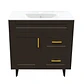 Mueble Vanitorio Nordik Café con Cubierta de Loza 80x47x80 cm (Incluye Armado) - Miniatura 1