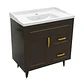 Mueble Vanitorio Nordik Café con Cubierta de Loza 80x47x80 cm (Incluye Armado) - Miniatura 4
