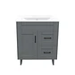 Mueble Vanitorio Nordik Gris con Cubierta de Loza 70x47x80 cm (Incluye Armado) - Miniatura 1