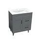 Mueble Vanitorio Nordik Gris con Cubierta de Loza 70x47x80 cm (Incluye Armado) - Miniatura 2