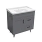 Mueble Vanitorio Nordik Gris con Cubierta de Loza 70x47x80 cm (Incluye Armado) - Miniatura 4