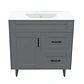 Mueble Vanitorio Nordik Gris con Cubierta de Loza 80x47x80 cm (Incluye Armado) - Miniatura 1