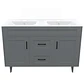 Mueble Vanitorio Nordik Gris con Cubierta de Loza Doble 120x47x80 cm (Incluye Armado) - Miniatura 1
