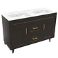 Mueble Vanitorio Nordik Café con Cubierta de Loza Doble 120x47x80 cm (Incluye Armado) - Miniatura 2