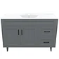 Mueble Vanitorio Nordik Gris con Cubierta de Loza 120x47x80 cm (Incluye Armado) - Miniatura 1