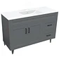 Mueble Vanitorio Nordik Gris con Cubierta de Loza 120x47x80 cm (Incluye Armado) - Miniatura 2