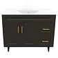 Mueble Vanitorio Nordik Café con Cubierta de Loza 100x47x80 cm (Incluye Armado) - Miniatura 1