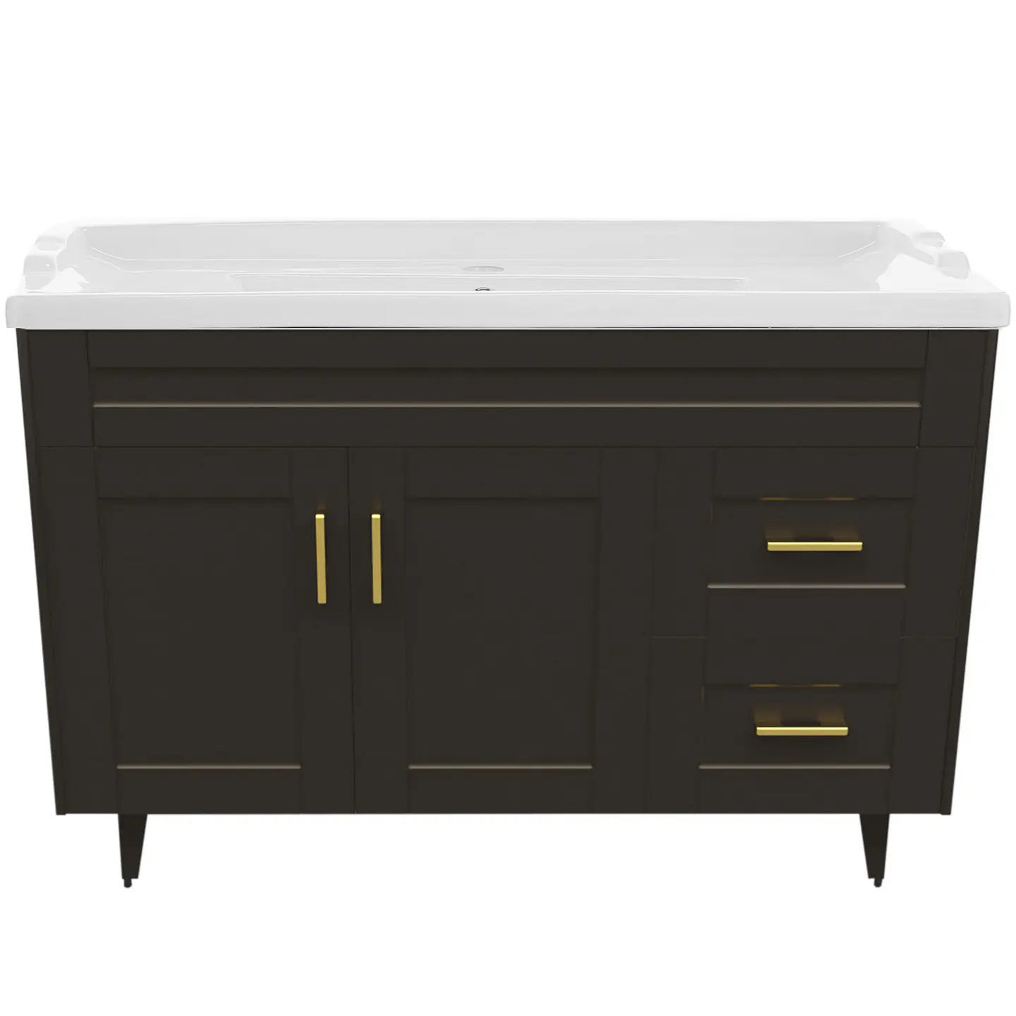 Mueble Vanitorio Nordik Café con Cubierta de Loza 120x47x80 cm (Incluye Armado) 3