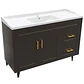 Mueble Vanitorio Nordik Café con Cubierta de Loza 120x47x80 cm (Incluye Armado) - Miniatura 4