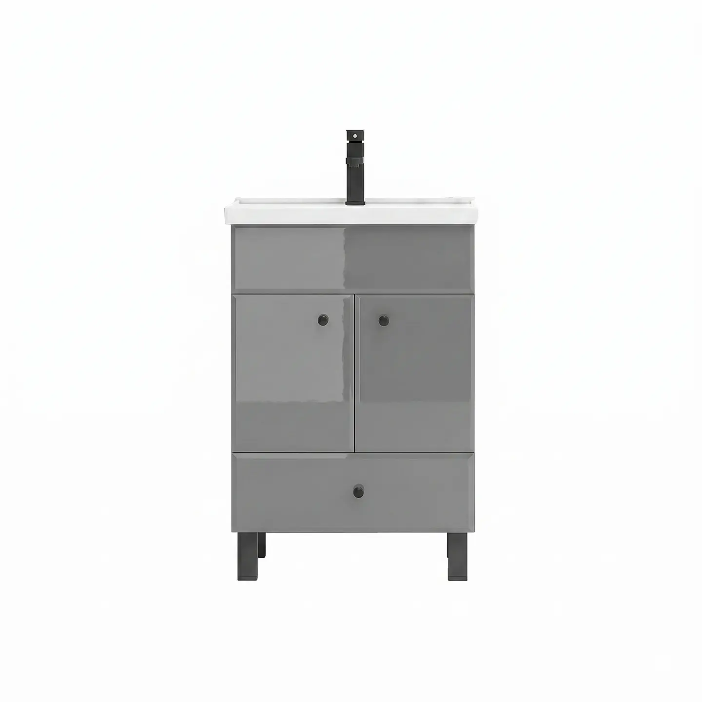 Mueble Vanitorio Mónaco con Cubierta de Loza 50x40x80 cm (Incluye Armado) 6