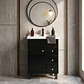 Mueble Vanitorio Mónaco con Cubierta de Loza 60x47x80 cm (Incluye Armado) - Miniatura 4