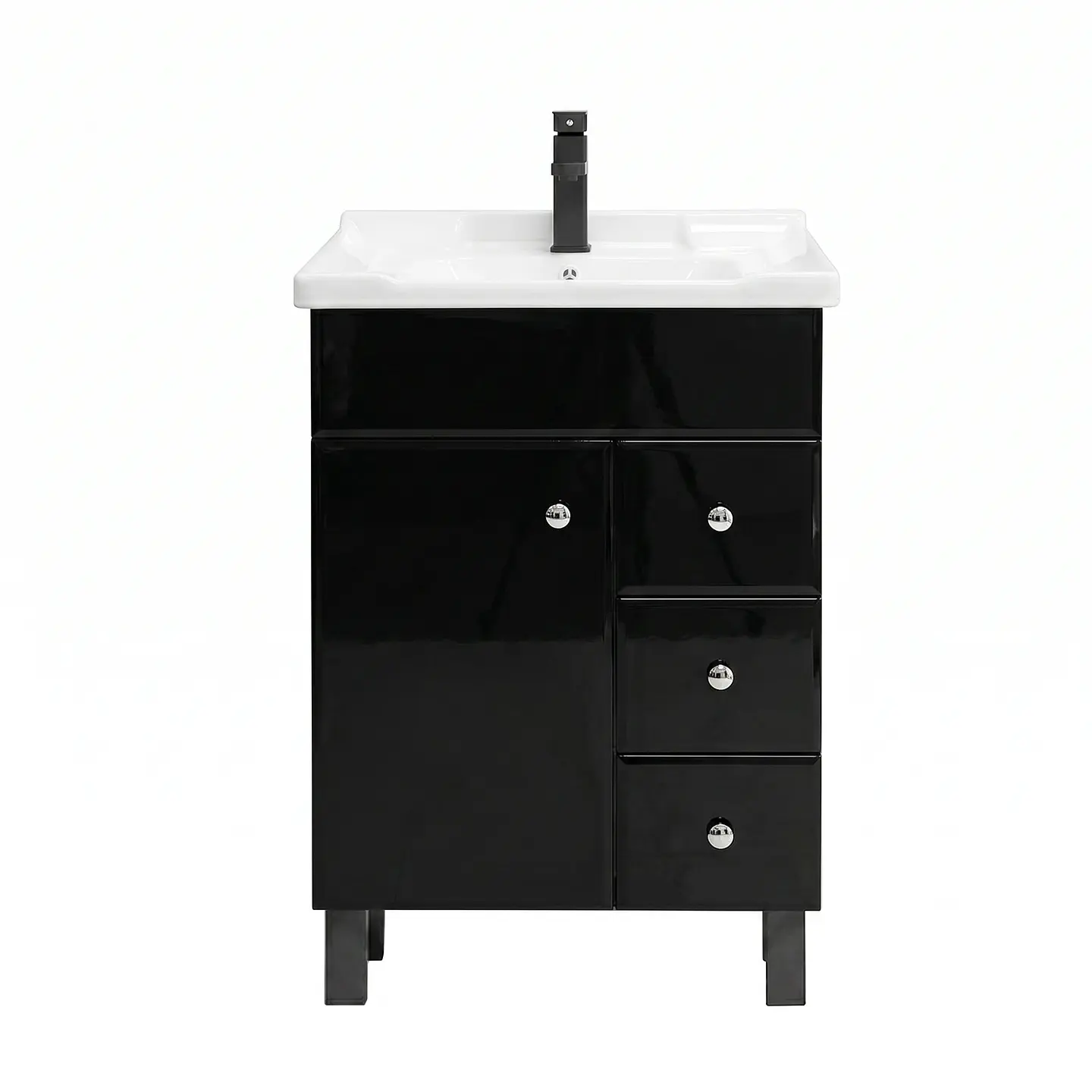 Mueble Vanitorio Mónaco con Cubierta de Loza 70x47x80 cm (Incluye Armado) 3