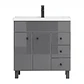 Mueble Vanitorio Mónaco con Cubierta de Loza 80x47x80 cm (Incluye Armado) - Miniatura 5