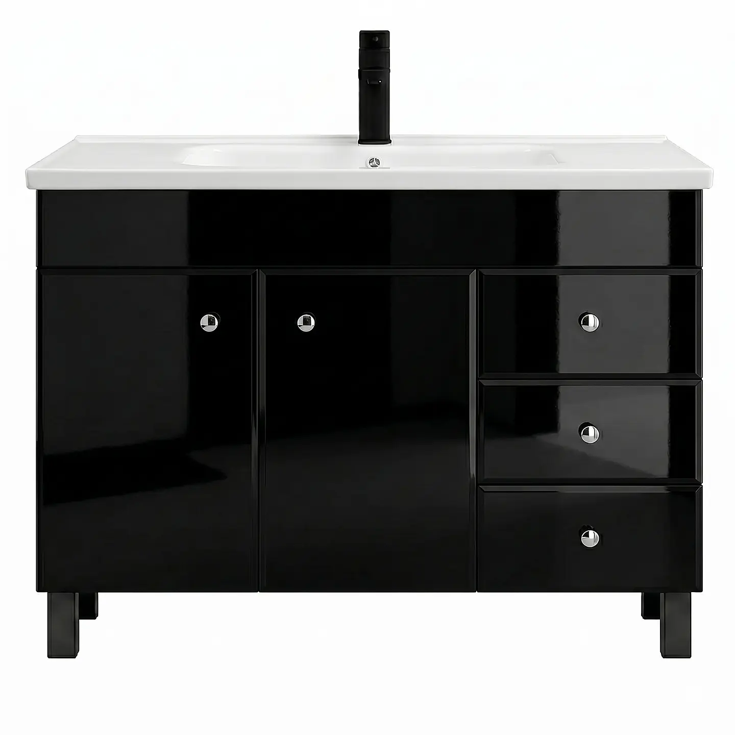 Mueble Vanitorio Mónaco con Cubierta de Loza 120x47x80 cm (Incluye Armado) 3
