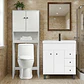 Kit Mueble Vanitorio Blanco + Estante Blanco + WC Blanco - Mueble 80x47x80 cm - Miniatura 2