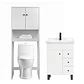 Kit Mueble Vanitorio Blanco + Estante Blanco + WC Blanco - Mueble 70x47x80 cm - Miniatura 1